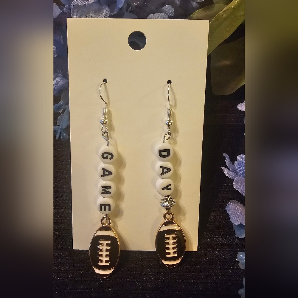 Game Day Football Earrings